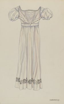 Day Dress, 1937. Creator: Irene M. Burge