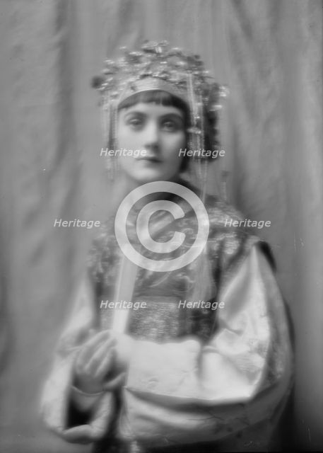 Day, Juliette, Miss, in costume for "Yellow Jacket", 1913 Jan. 16. Creator: Arnold Genthe.