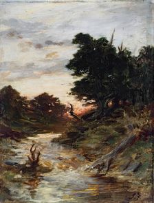 Day's Dying Glow - Study, c1873. Creator: Joseph Farquharson