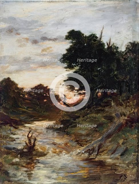 Day's Dying Glow - Study, c1873. Creator: Joseph Farquharson.
