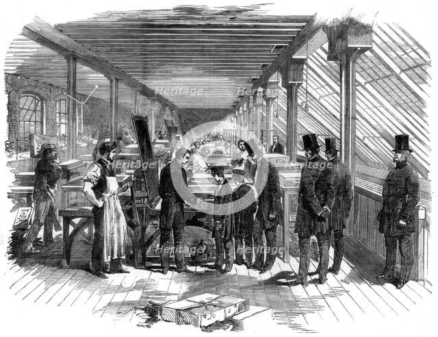 Day & Son's lithography workshop, 1856. Artist: Unknown