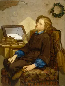 Daydreams, 1859. Creator: Thomas Couture