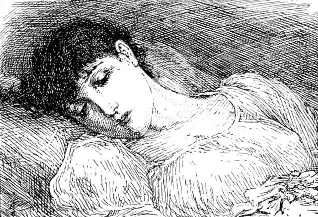 "Daydreams", G. H. Boughton, A.R.A. - Grosvenor Academy, 1890.  Creator: Unknown.