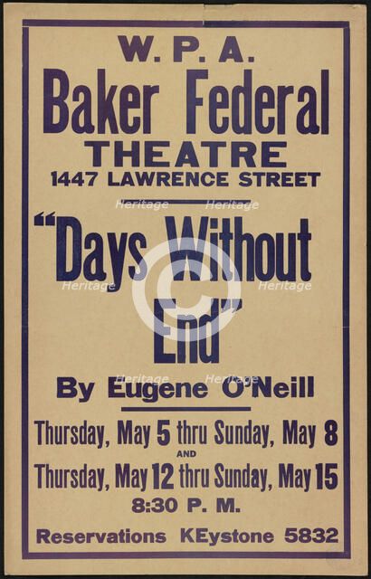 Days Without End, Denver, 1938. Creator: Unknown.