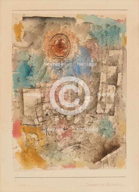 Daytime Haunting on the Main Square, 1929. Creator: Klee, Paul (1879-1940).