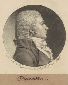 Dacosta, 1798. Creator: Charles Balthazar Julien Févret de Saint-Mémin