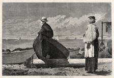 "Dad's Coming!", 1873. Creator: Winslow Homer (American, 1836-1910)