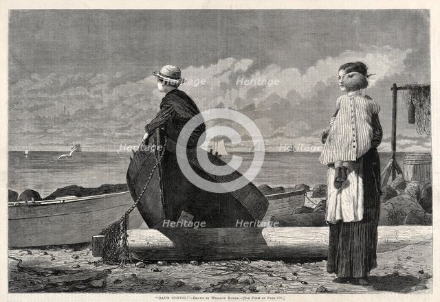"Dad's Coming!", 1873. Creator: Winslow Homer (American, 1836-1910).