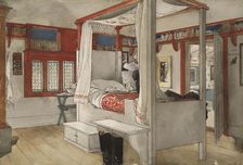 Daddy's Room. From A Home (26 watercolours), c19th century. Creator: Carl Larsson