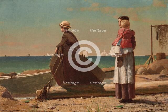 Dad's Coming!, 1873. Creator: Winslow Homer.