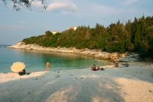 Dafnoudi Beach near Fiscardo, Kefalonia, Greece. Creator: Peter Thompson
