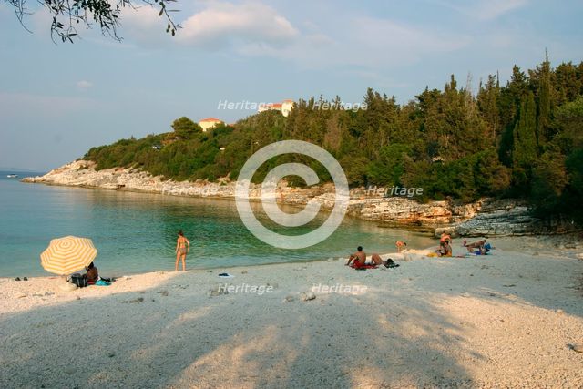 Dafnoudi Beach near Fiscardo, Kefalonia, Greece. Creator: Peter Thompson.
