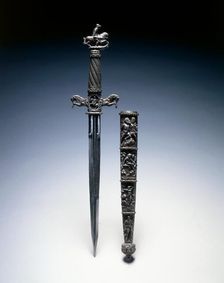 Dagger, 1600s (1500s blade). Creator: Unknown