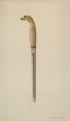 Dagger, 1935/1942. Creator: T. Joyce
