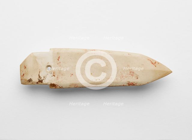 Dagger-axe (ge ?), fragment, Late Shang dynasty, ca. 1300-ca. 1050 BCE. Creator: Unknown.