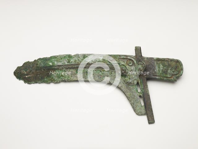 Dagger-axe (ge), Late Shang dynasty to Western Zhou dynasty, ca. 11th-8th century BCE. Creator: Unknown.