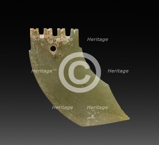 Dagger-Axe Shaped Pendant, 12th-10th Century BC. Creator: Unknown.