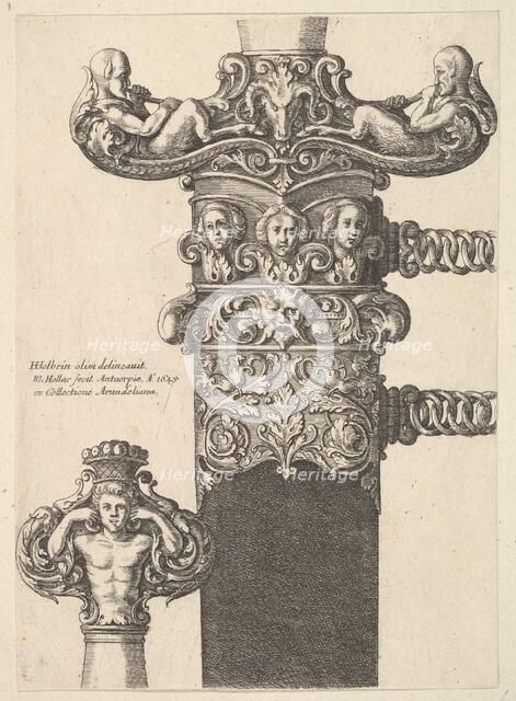 Dagger and scabbard, 1645. Creator: Wenceslaus Hollar.