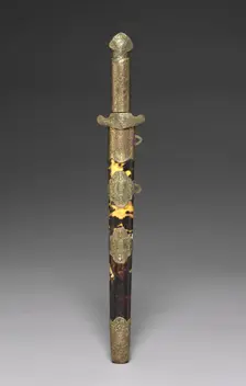 Dagger and Scabbard, 1800s. Creator: Unknown