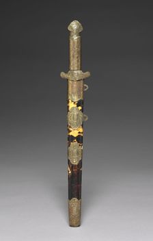 Dagger and Scabbard, 1800s. Creator: Unknown