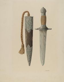 Dagger and Sheath, 1935/1942. Creator: Cornelius Christoffels