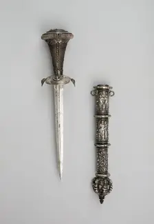 Dagger and Sheath, Germany, Scabbard: 3rd quarter of 16th cent; dagger: 19th cent in 16th cent... Creator: Unknown