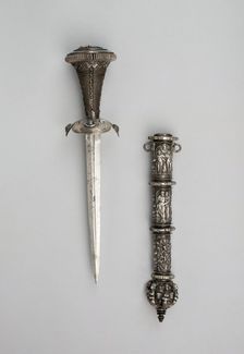 Dagger and Sheath, Germany, Scabbard: 3rd quarter of 16th cent; dagger: 19th cent in 16th cent... Creator: Unknown
