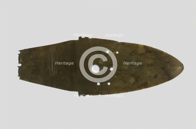 Dagger-Blade (Ge), Shang dynasty (c. 1600-1046 B.C.)  reworked later. Creator: Unknown.