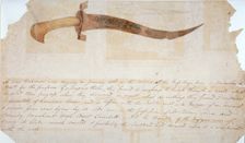 Dagger found in the cellars of the Cross Keys Inn, Gracechurch Street, City of London, 1806. Artist: Anon