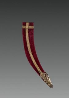 Dagger (red velvet case), 1700s-1800s. Creator: Unknown