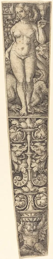 Dagger Sheath with the Whore of Babylon. Creator: Heinrich Aldegrever