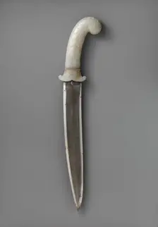 Dagger with Hilt of Leafy Plants, India, ca. 1640. Creator: Unknown