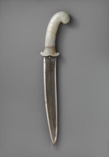 Dagger with Hilt of Leafy Plants, India, ca. 1640. Creator: Unknown