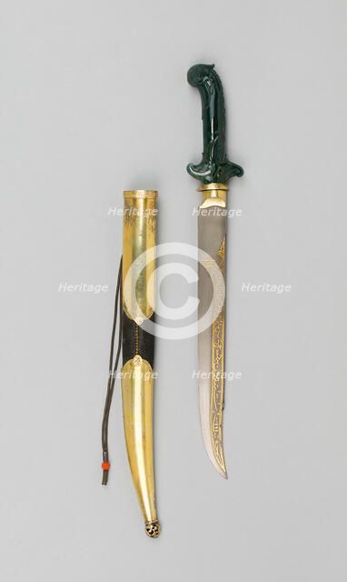 Dagger with Scabbard, Turkey, 18th/19th century. Creator: Unknown.