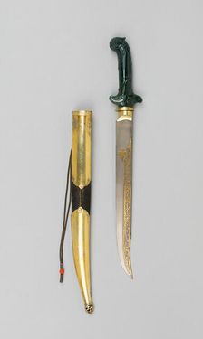 Dagger with Scabbard, Turkey, 18th/19th century. Creator: Unknown