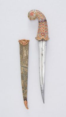 Dagger with Sheath, Indian, Mughal, 18th-19th century. Creator: Unknown