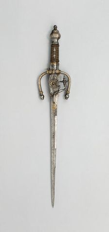 Dagger with Wheel-Lock Pistol, Italy, 1600/25. Creator: Unknown