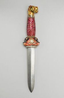 Dagger with Tiger-Head Pommel, , 17th/18th century. Creator: Unknown