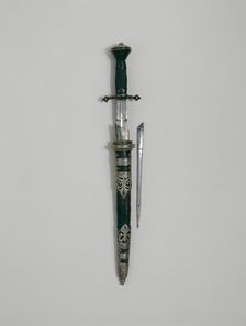 Dagger with Two Awls and Sheath for the Bodyguard of the Elector of Saxony, Dresden, 1580. Creator: Wolf Paller Paller