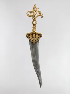 Dagger with Zoomorphic Hilt, India, second half 16th century. Creator: Unknown