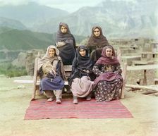 Dagestani types, between 1905 and 1915. Creator: Sergey Mikhaylovich Prokudin-Gorsky