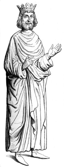 Dagobert I (603-689), Merovingian king, c16th century (1849)
