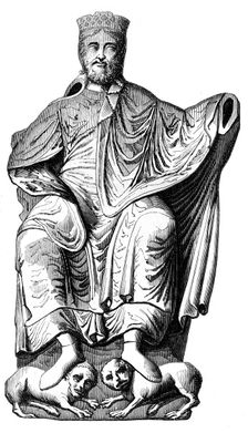 Dagobert I (603-689), Merovingian king, c16th century (1849)