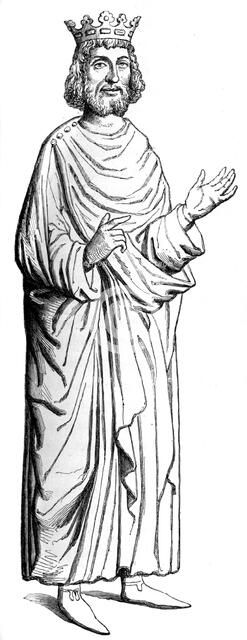 Dagobert I (603-689), Merovingian king, c16th century (1849). Artist: Unknown