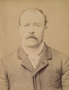 Daguenet. Eugerne, Carolin. 39 ans, né à Granville (Manche). ébéniste. Anarchiste. 26/2/94. , 1894. Creator: Alphonse Bertillon