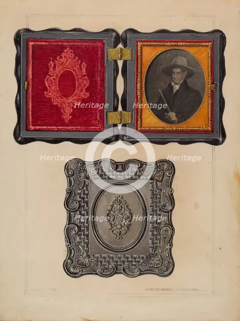 Daguerreotype Case, 1935/1942. Creator: Robert Schuerer.