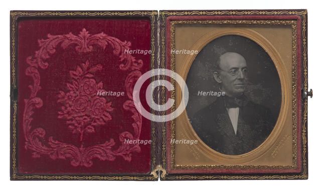 Daguerreotype of William Lloyd Garrison, ca. 1860. Creator: Cutting & Turner.
