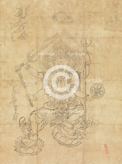 Daiitoku Myoo, 12th century. Creator: Unknown.