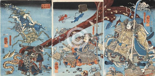 Daimotsu-no-ura kaitei no zu (At the Bottom of the Sea in Daimotsu Bay), ca 1852.