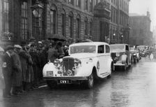 Daimler 32hp with Rippon body on the 1938 Scottish Rally. Creator: Unknown